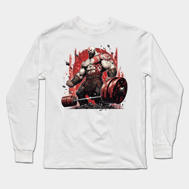 kratos Long Sleeve T-Shirt by lets find pirate